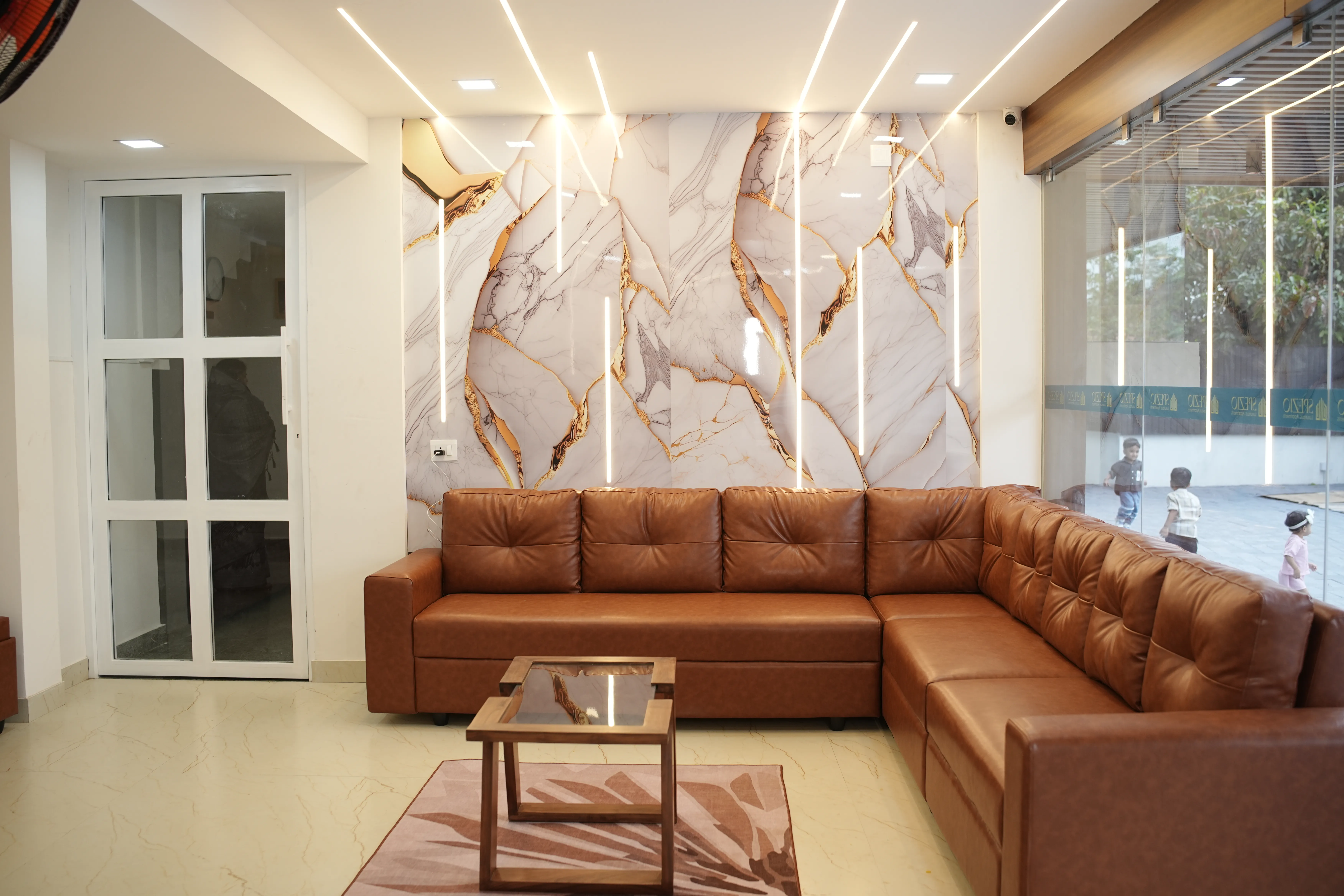 Spezio Apartments reception lobby Perinthalmanna